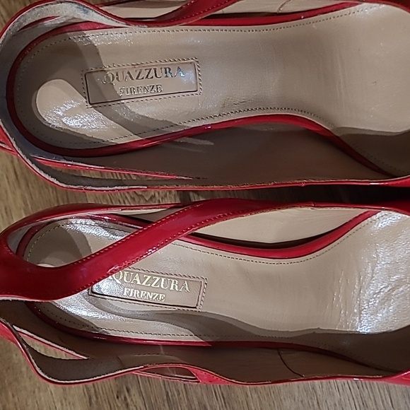Aquazzura Red Patent Leather Heels - Picture 5 of 9